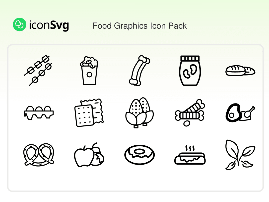 Free Food Graphics Icon Pack