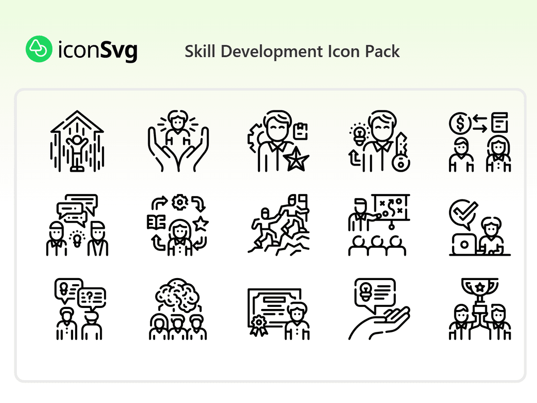 Free Skill Development Icon Pack