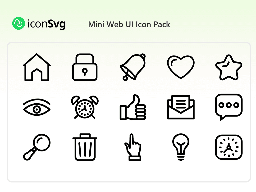 Mini Web UI Icon Pack