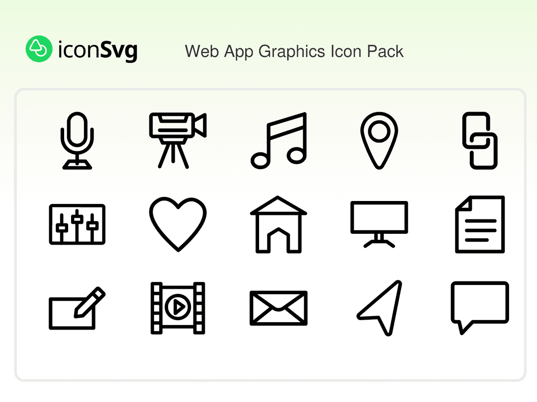 Web App Graphics Icon Pack