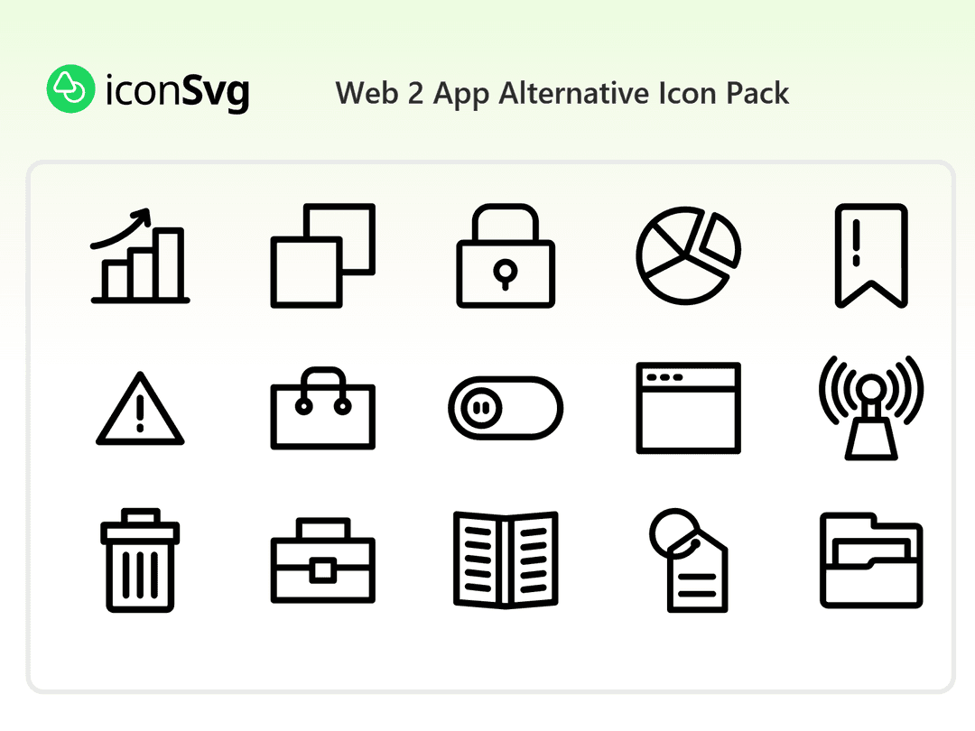 Web 2 App Alternative Icon Pack
