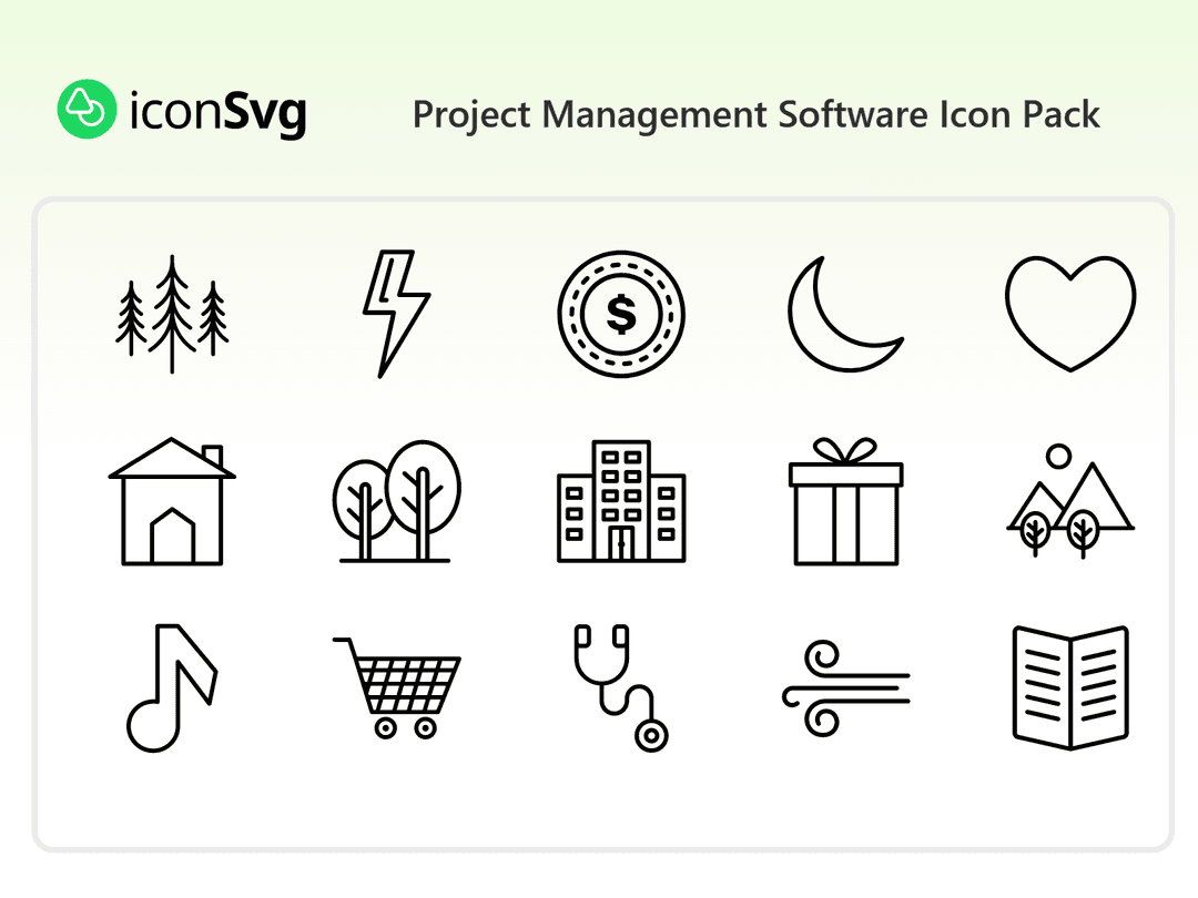 Project Management Software Icon Pack