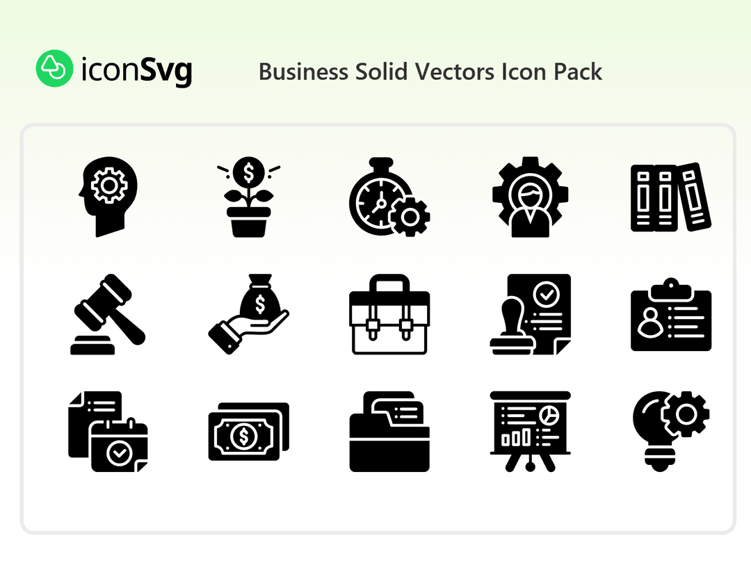 Solide Vektoren für Unternehmen symbol