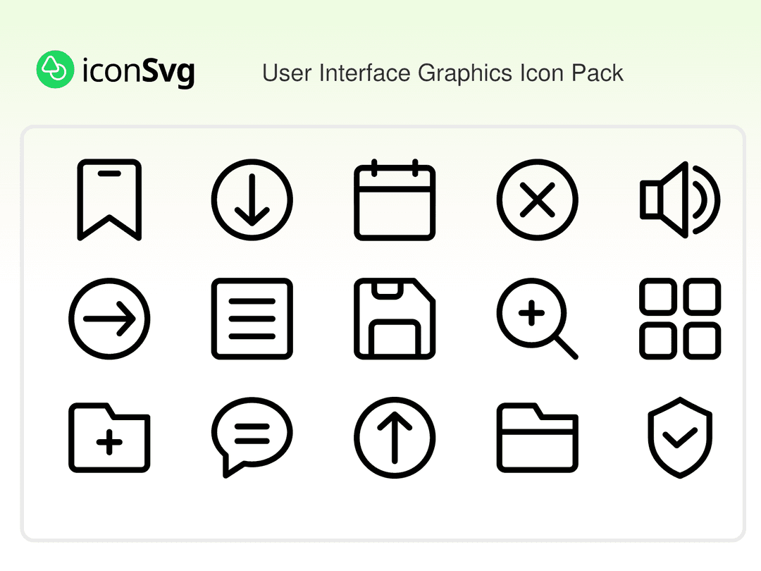 User Interface Graphics Icon Pack