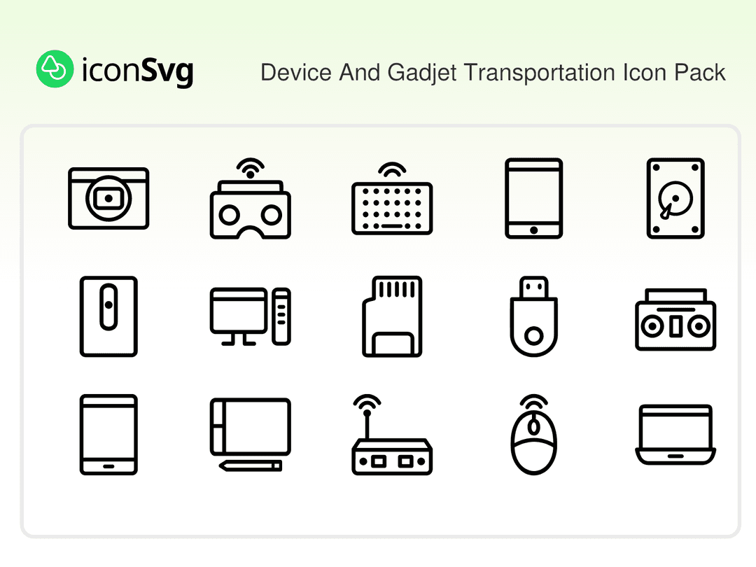 Device And Gadjet Transportation Icon Pack