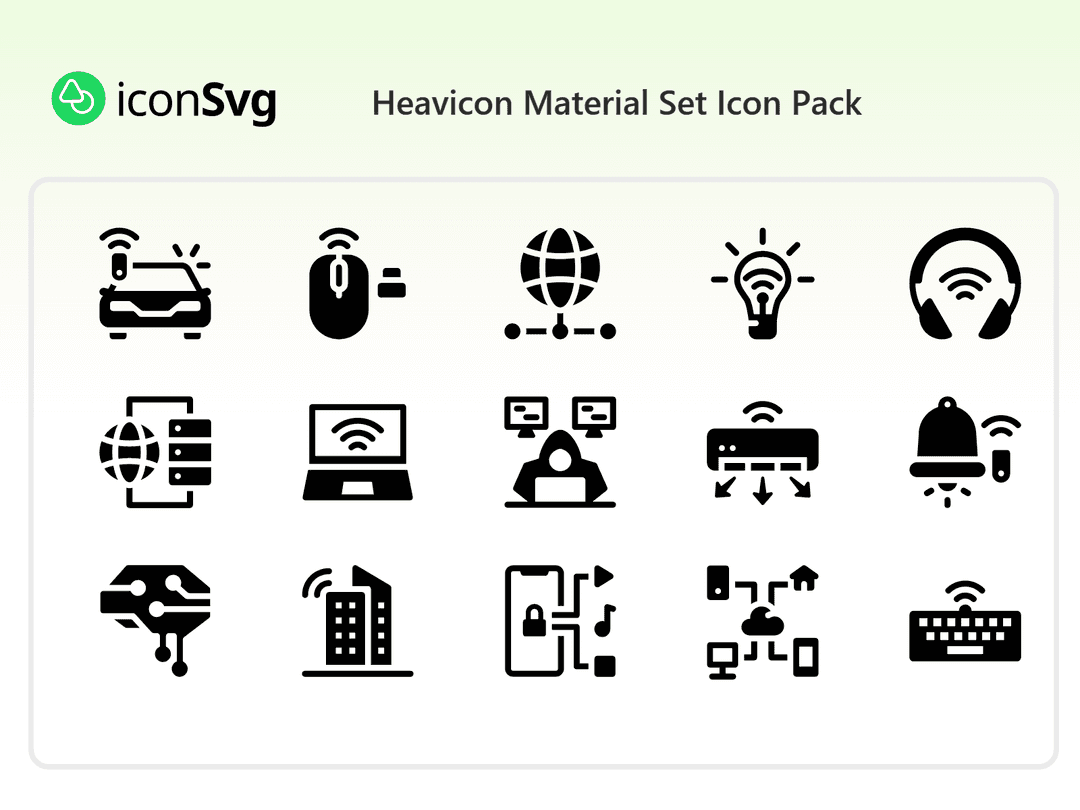 Heavicon Material Set Icon Pack
