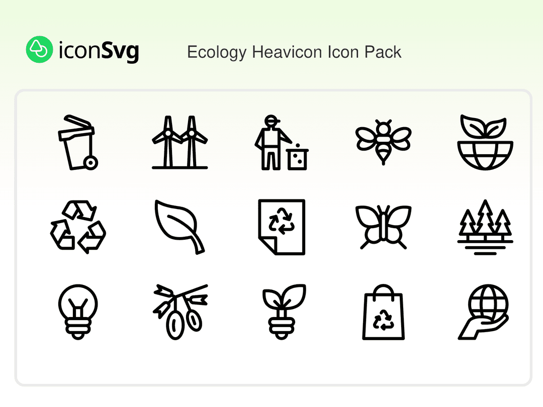 Ecology Heavicon SVG Icon Pack