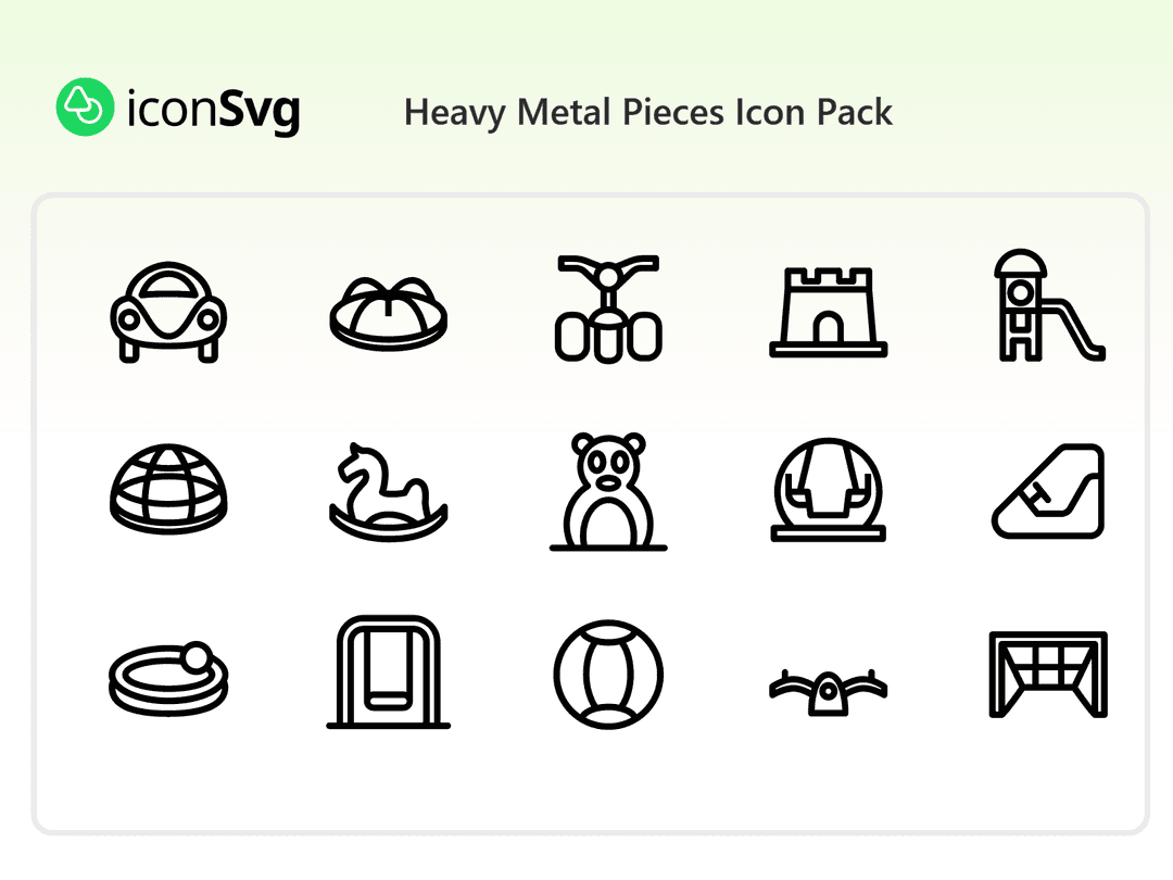 Heavy Metal Pieces Icon Pack