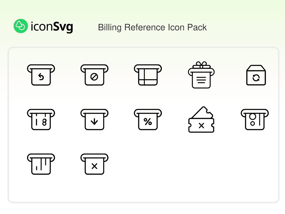 Faturalama Referansı Simge Paketi