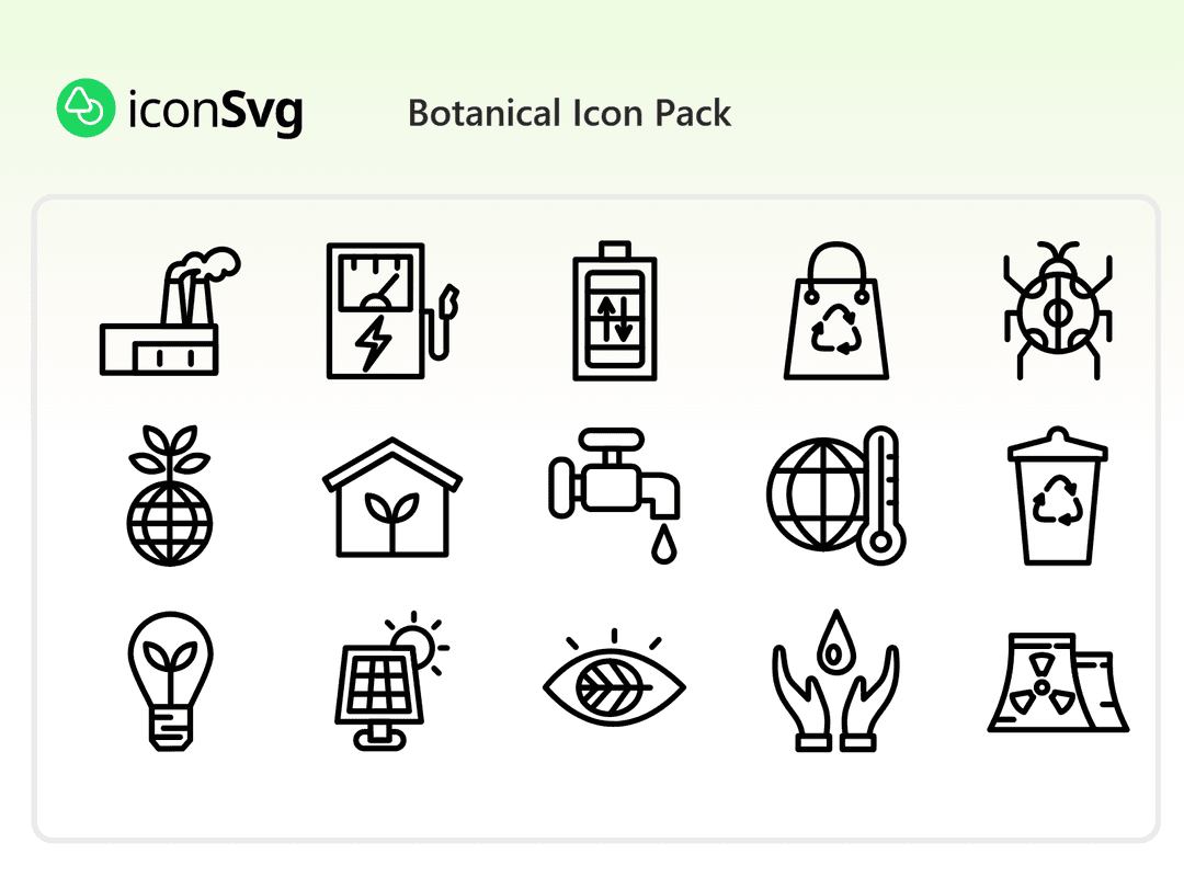 Botanisch Symbol paket