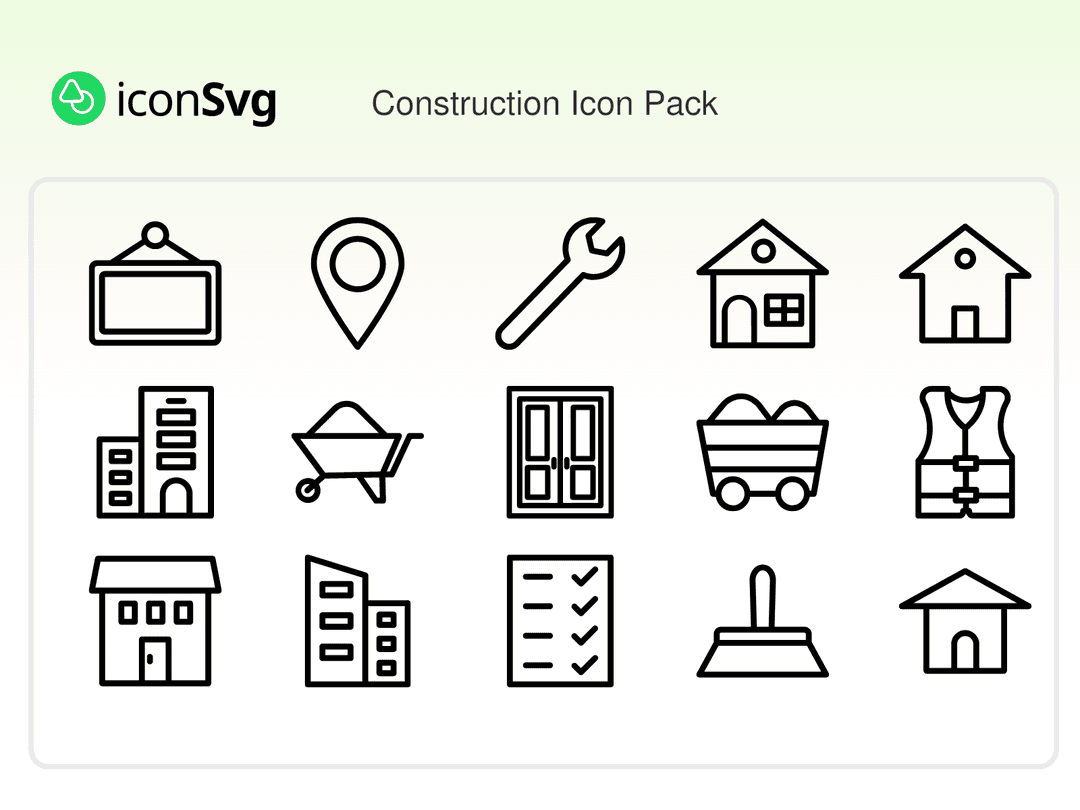 Construction Icon Pack