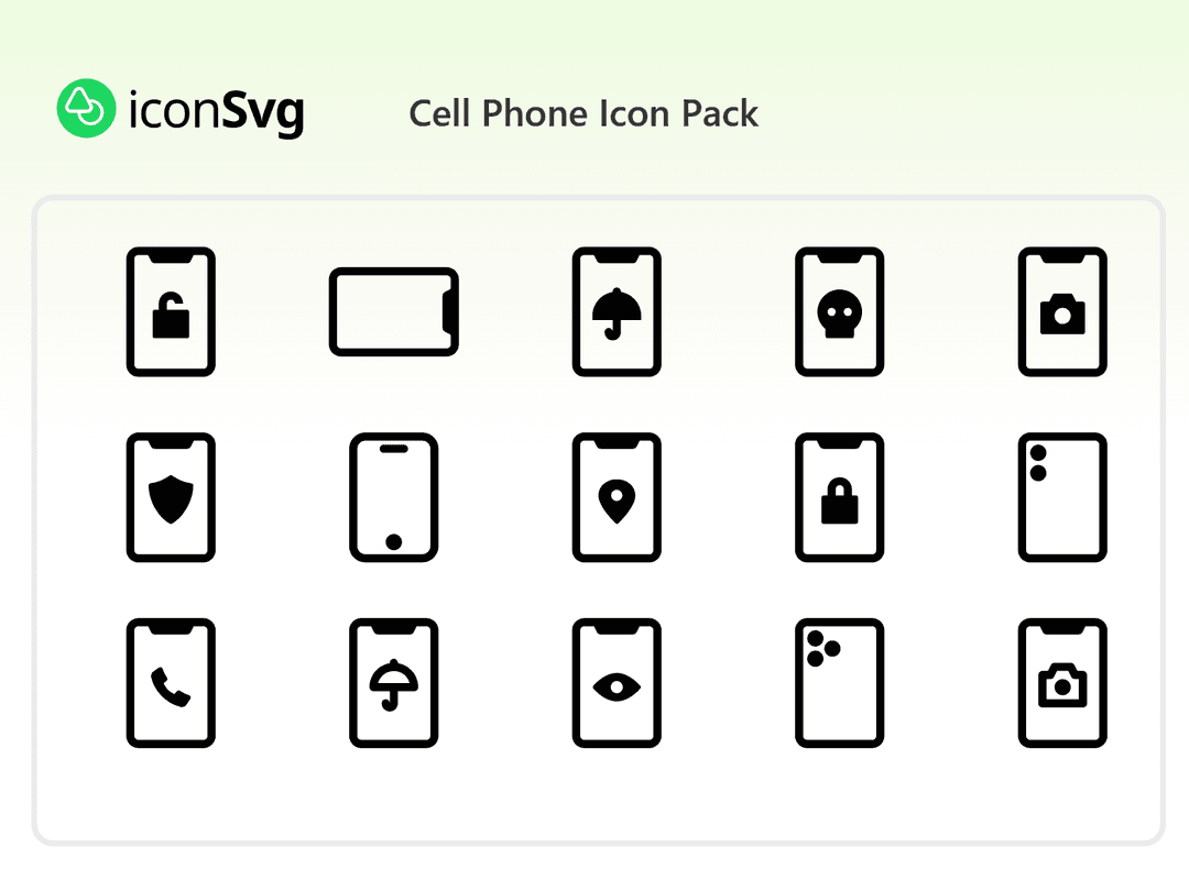 Cell Phone Icon Pack