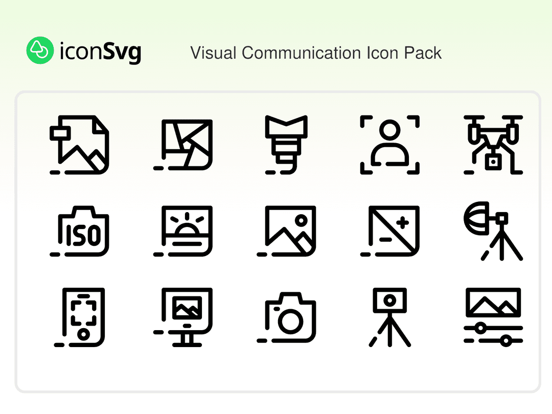 Visual Communication SVG Icon Pack