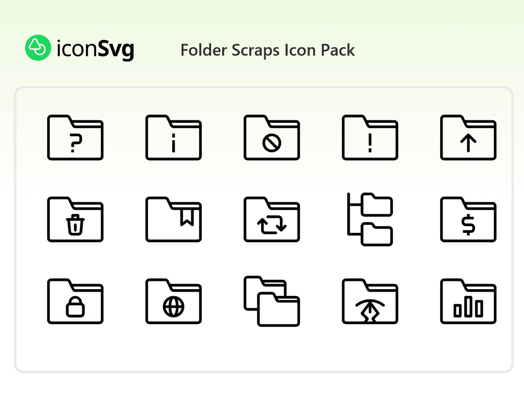 Folder Scraps Icon Pack