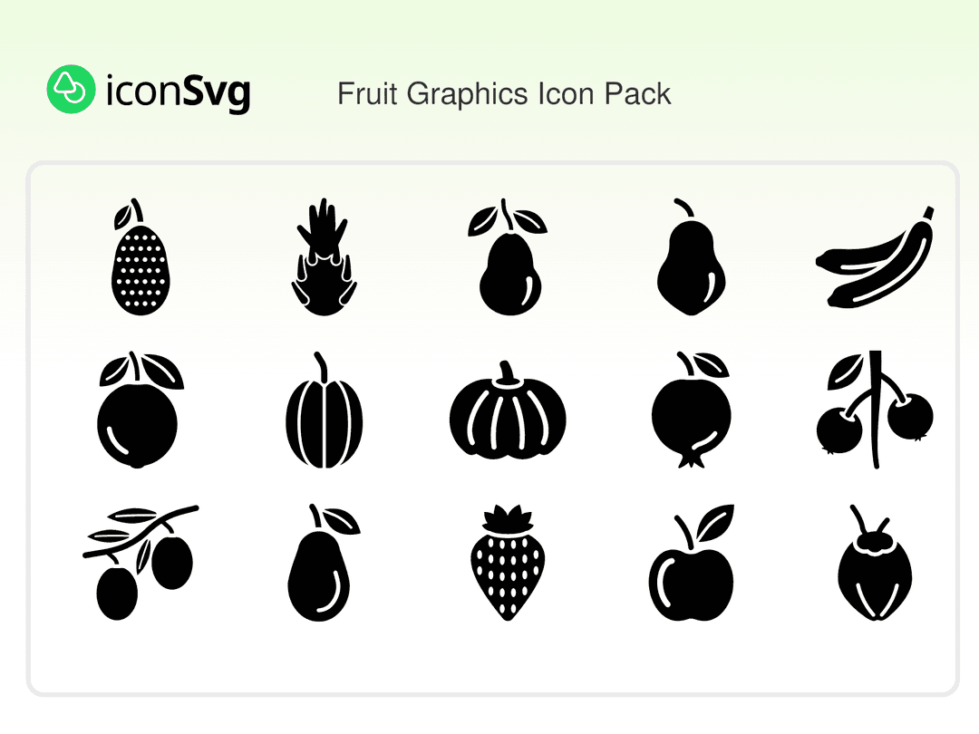 Fruit Graphics Icon Pack