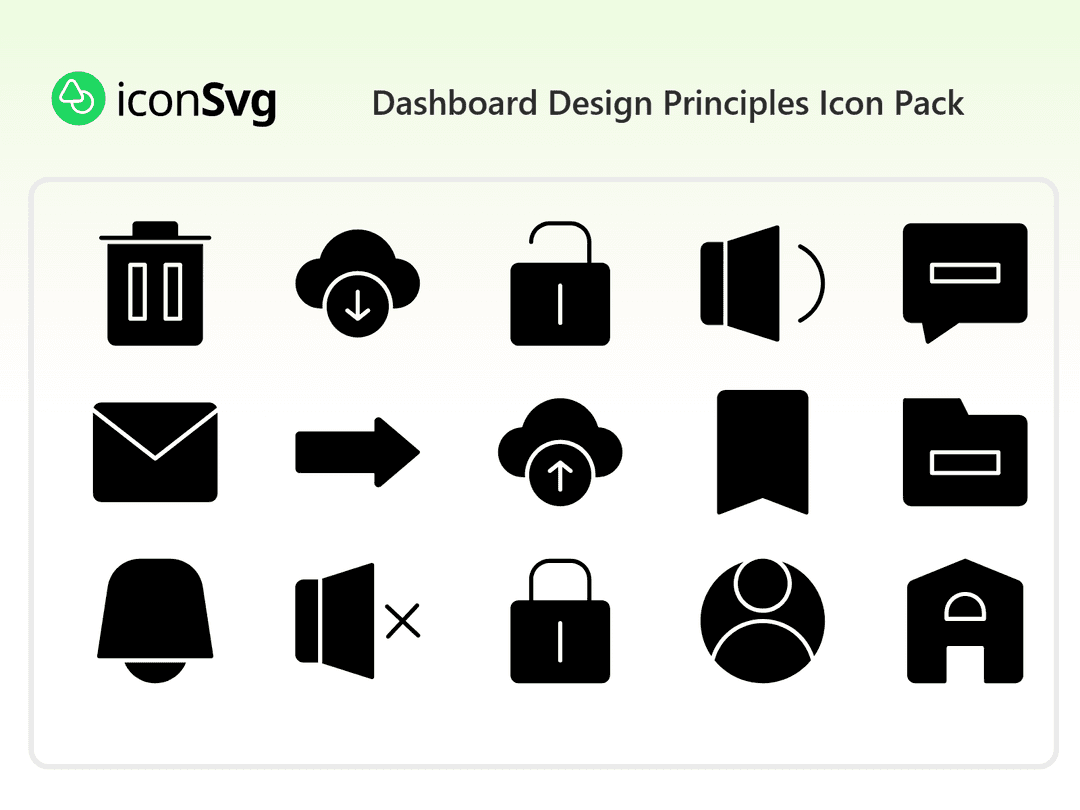 Grundsätze für die Gestaltung von Dashboards symbol