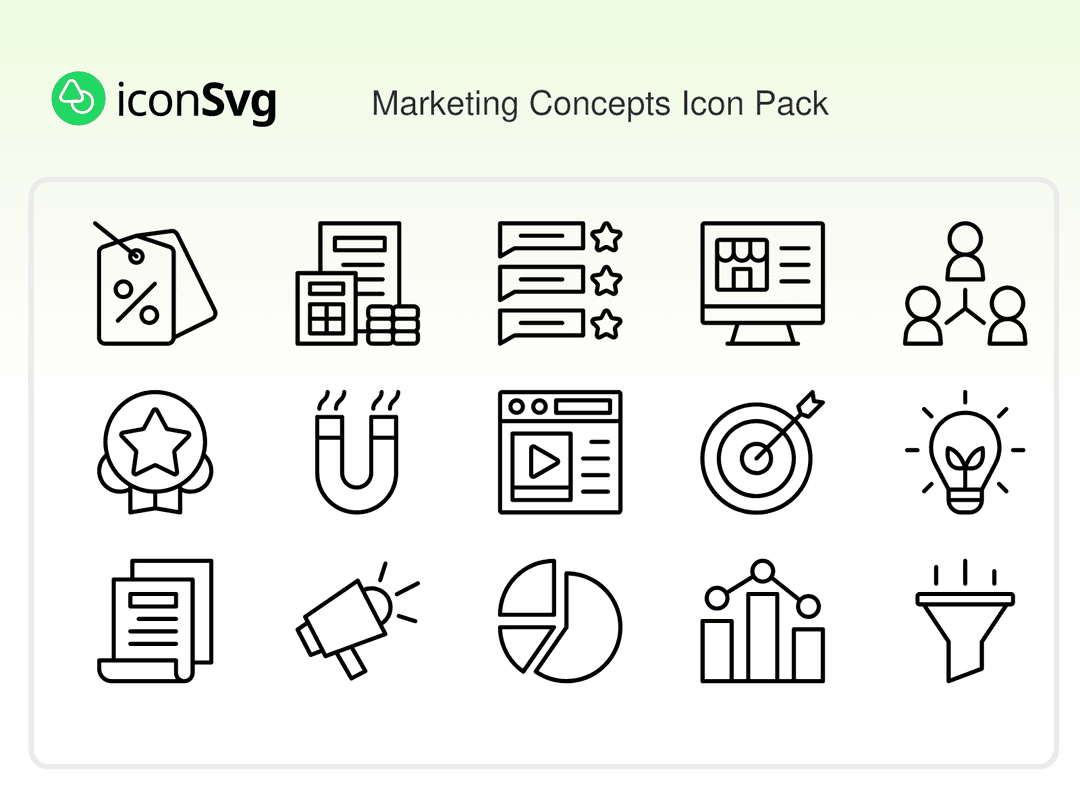 Marketing Concepts Icon Pack
