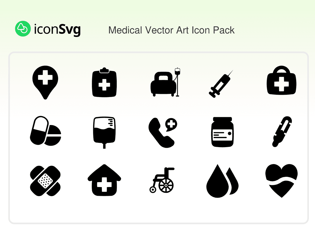 Medical Vector Art Icon Pack