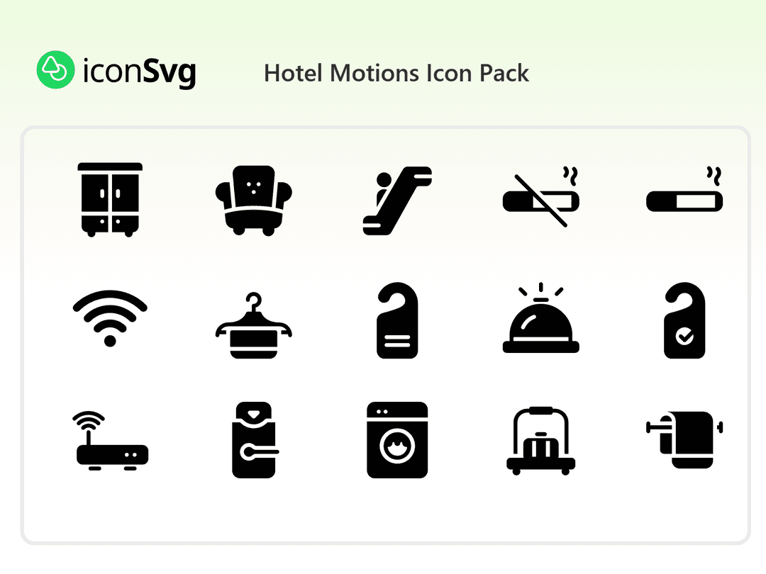 Hotel Motions Icon Pack
