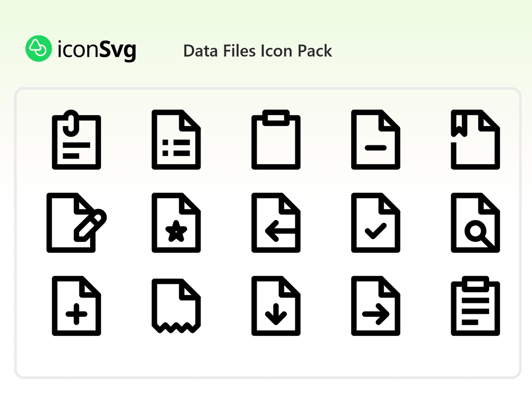 Data Files Icon Pack