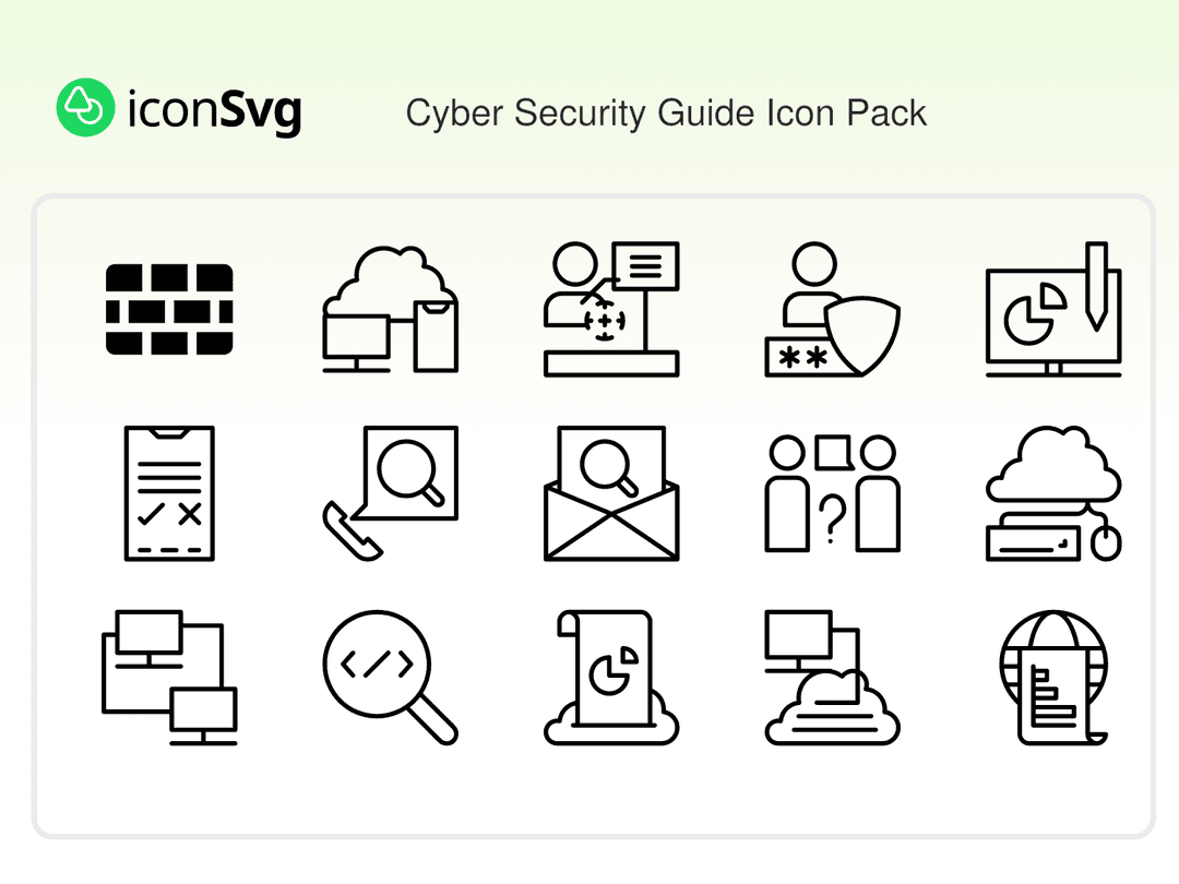 Cyber Security Guide Icon Pack