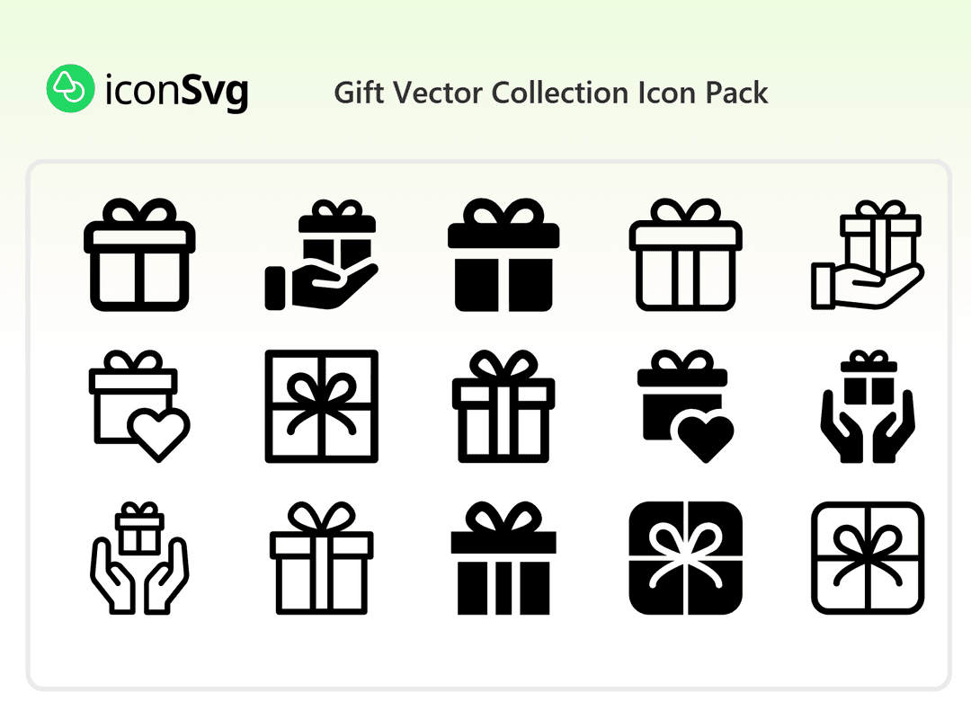 Gift Vector Collection Icon Pack