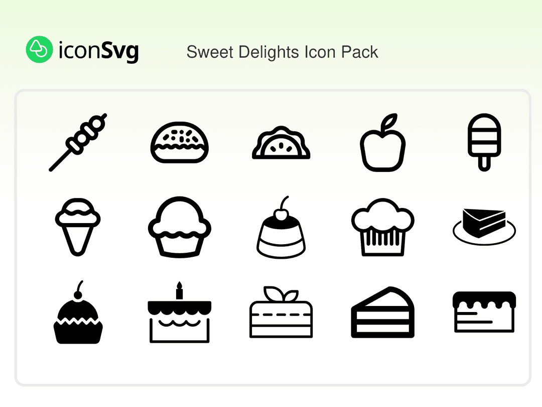 Sweet Delights Icon Pack