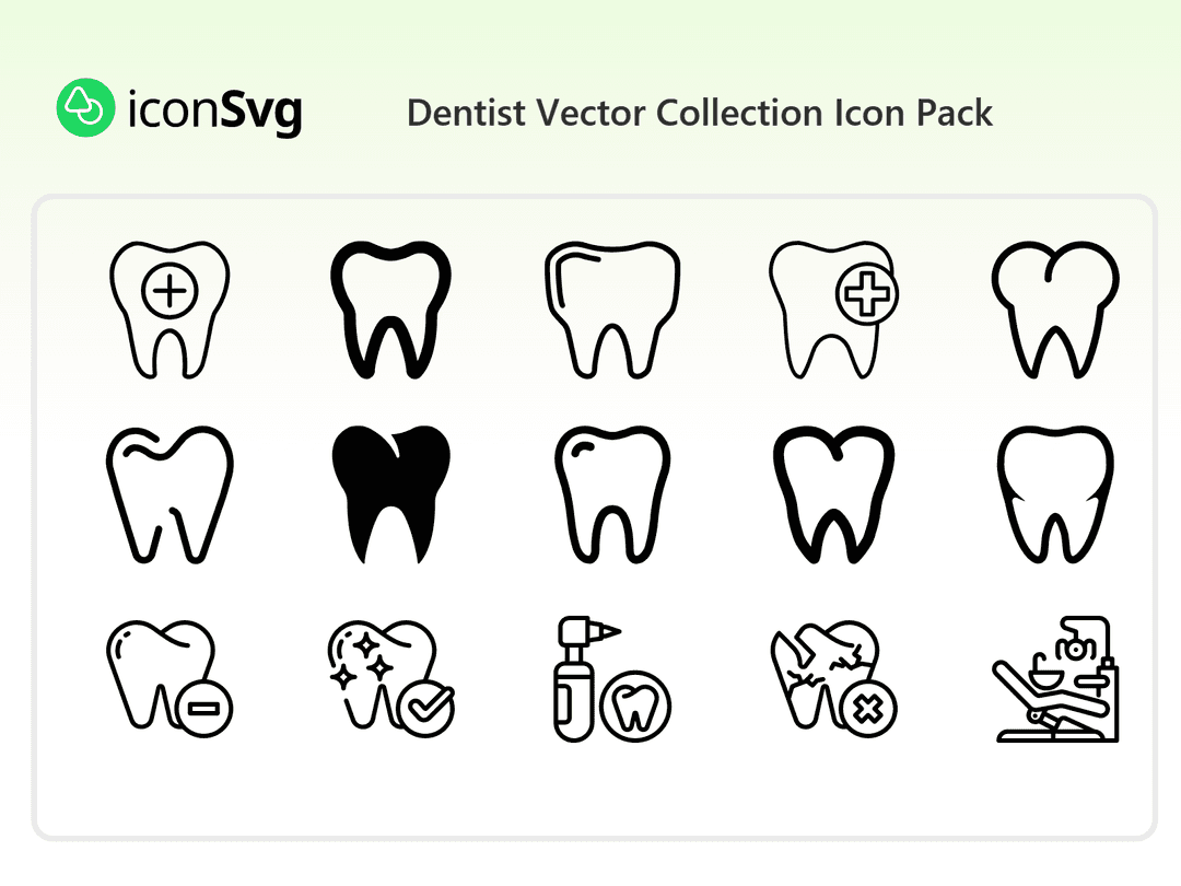 Dentist Vector Collection Icon Pack