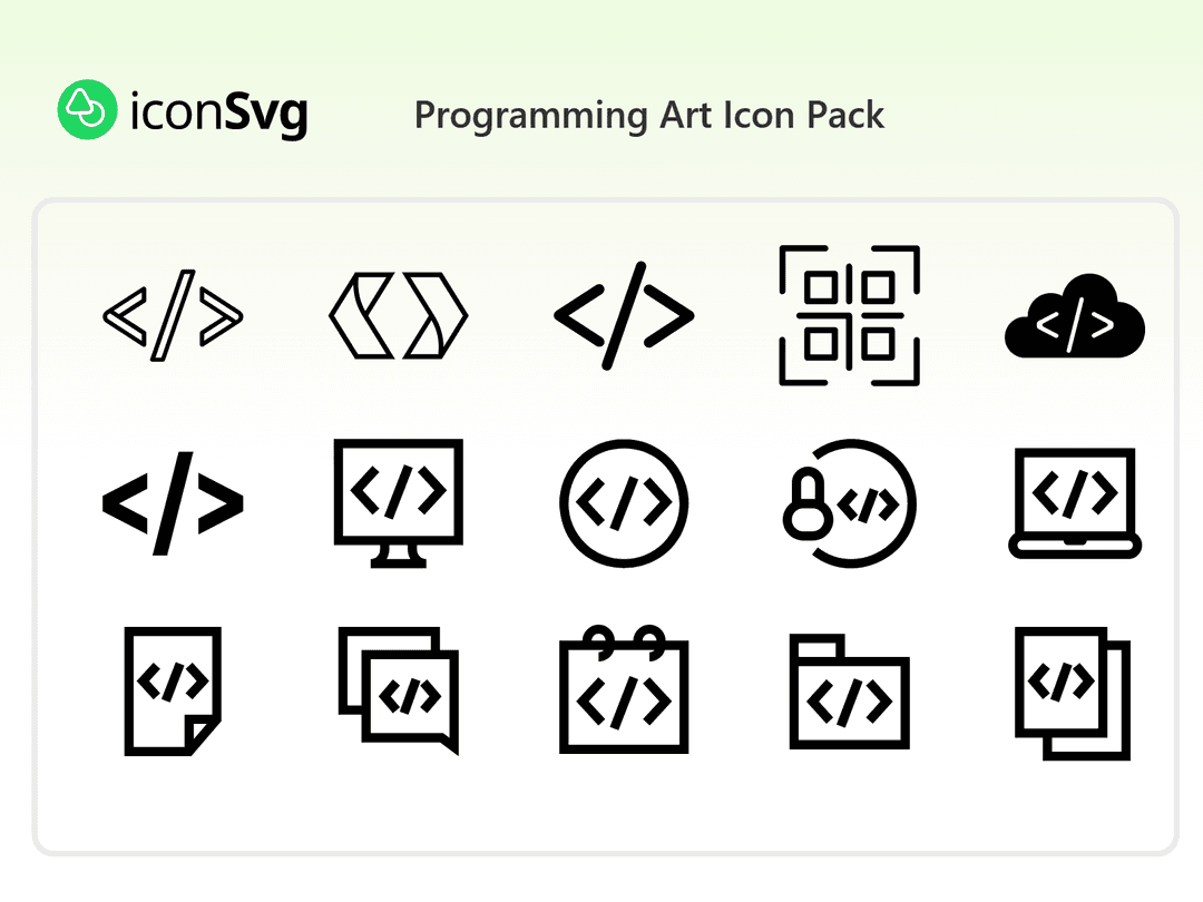 Свободный набор значков Искусство программирования