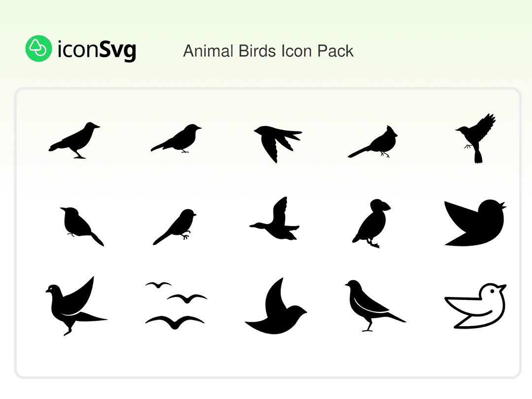 Animal Birds Icon Pack