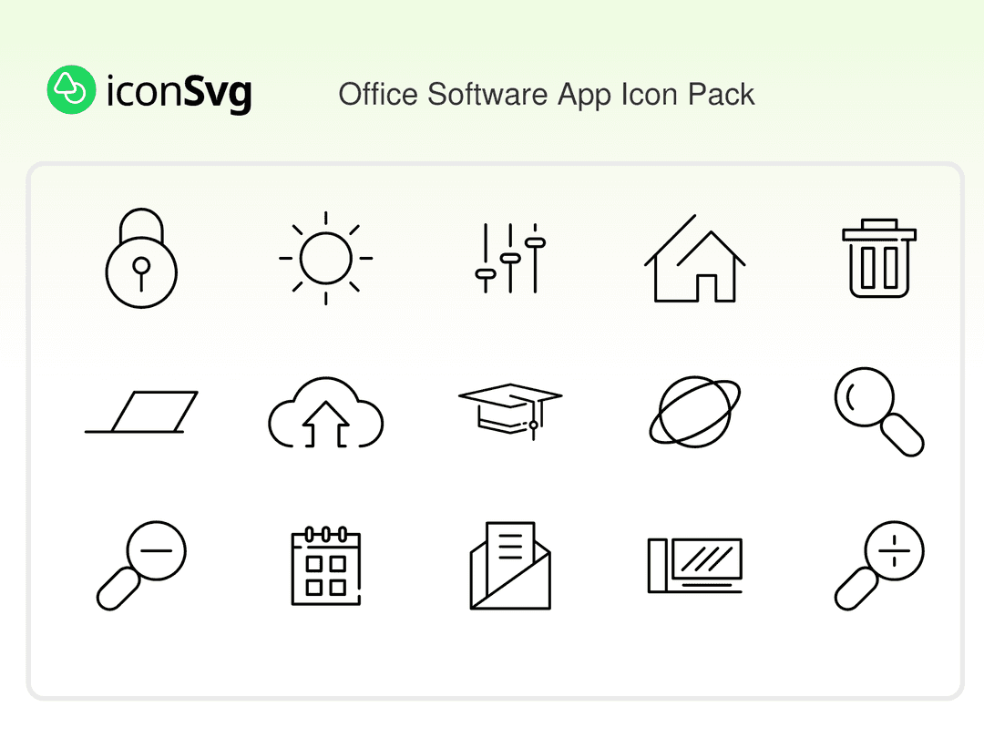 Office Software App Icon Pack