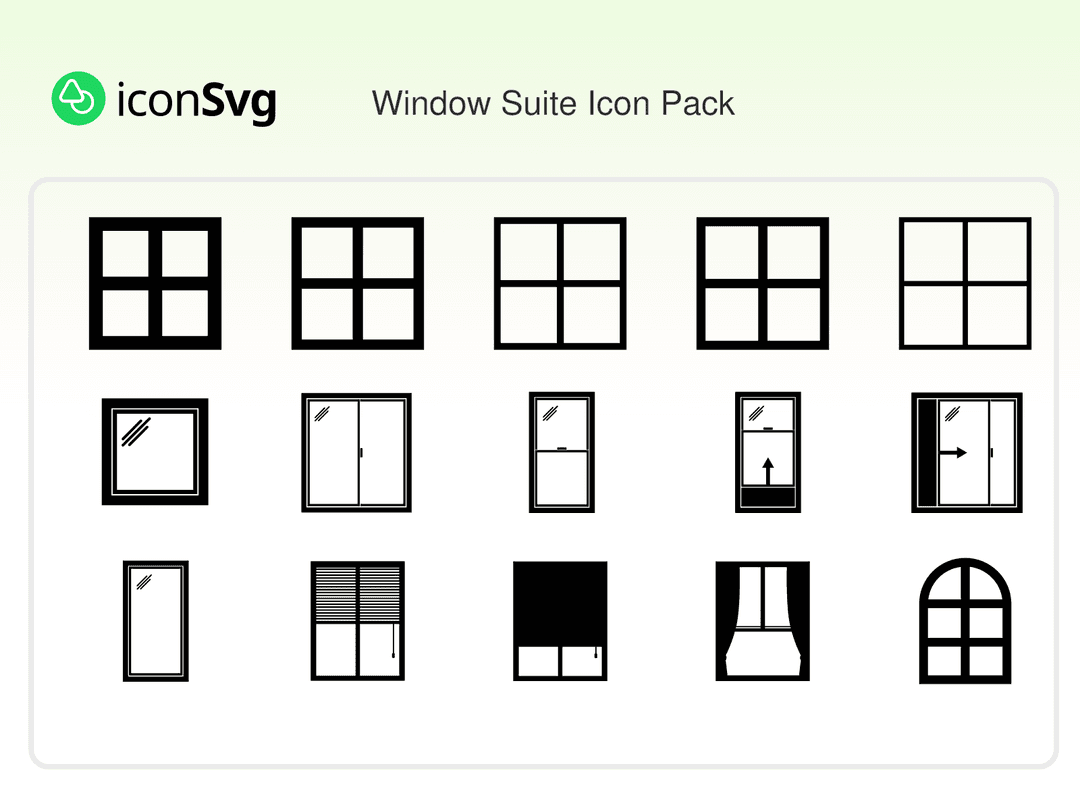 Fenster Suite Symbol paket