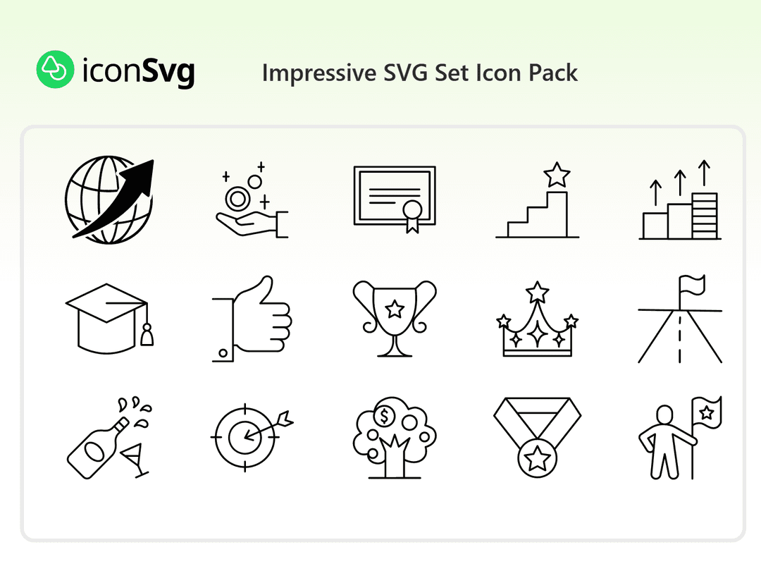 Impressive SVG Set Icon Pack