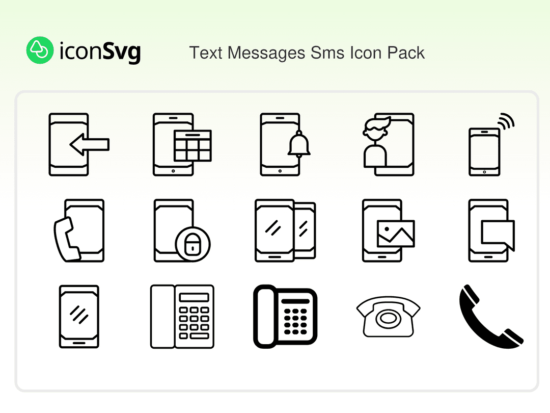 Text Messages Sms Icon Pack