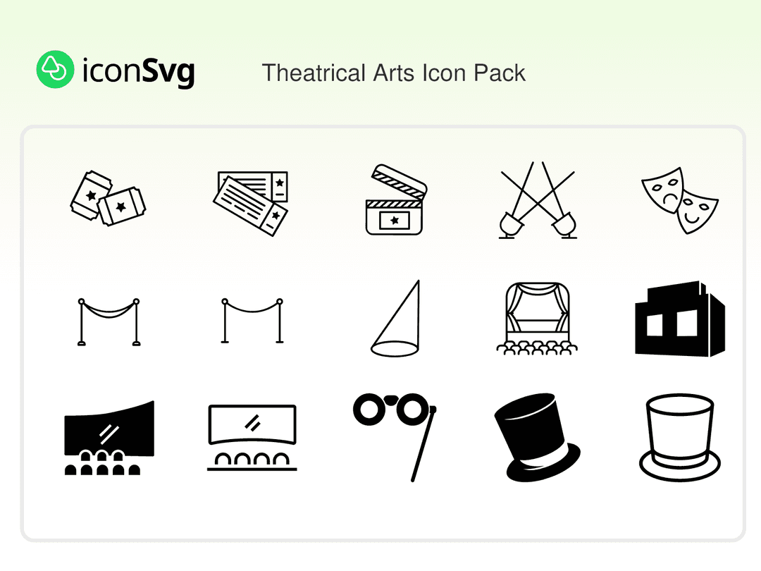 Theatrical Arts Icon Pack