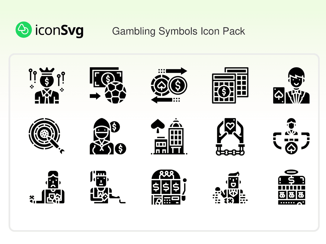 Gambling Symbols Icon Pack