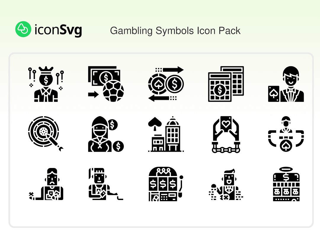Kumar Sembolleri SVG ikon Paketi