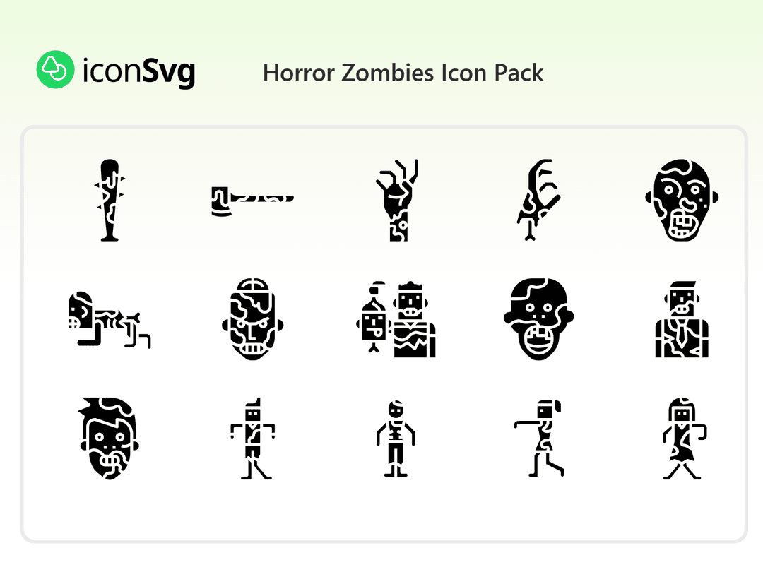 Horror Zombies Icon Pack