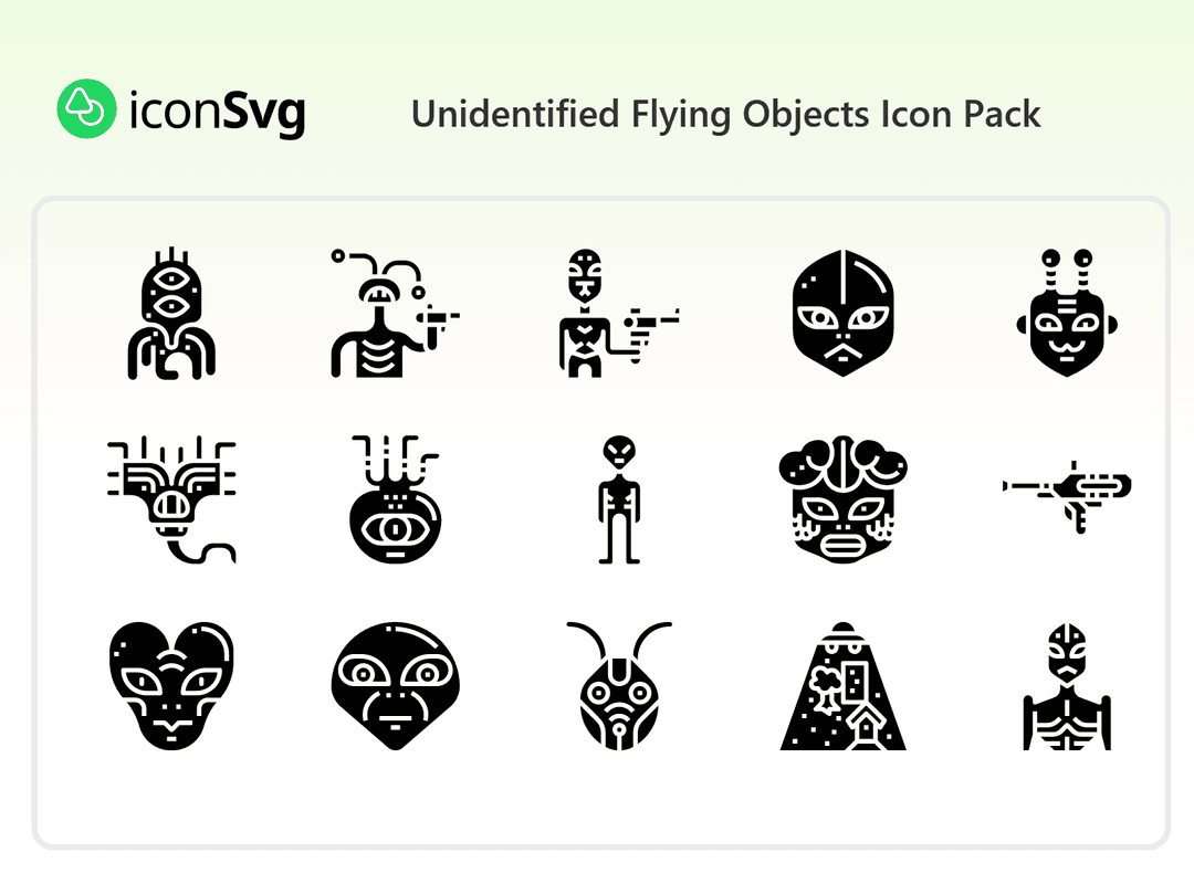 Tanımlanamayan Uçan Nesneler İkon Paketi