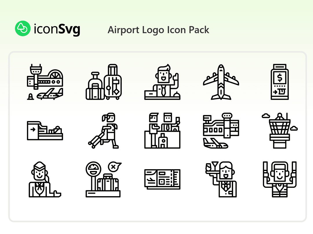 Airport Logo Icon Pack