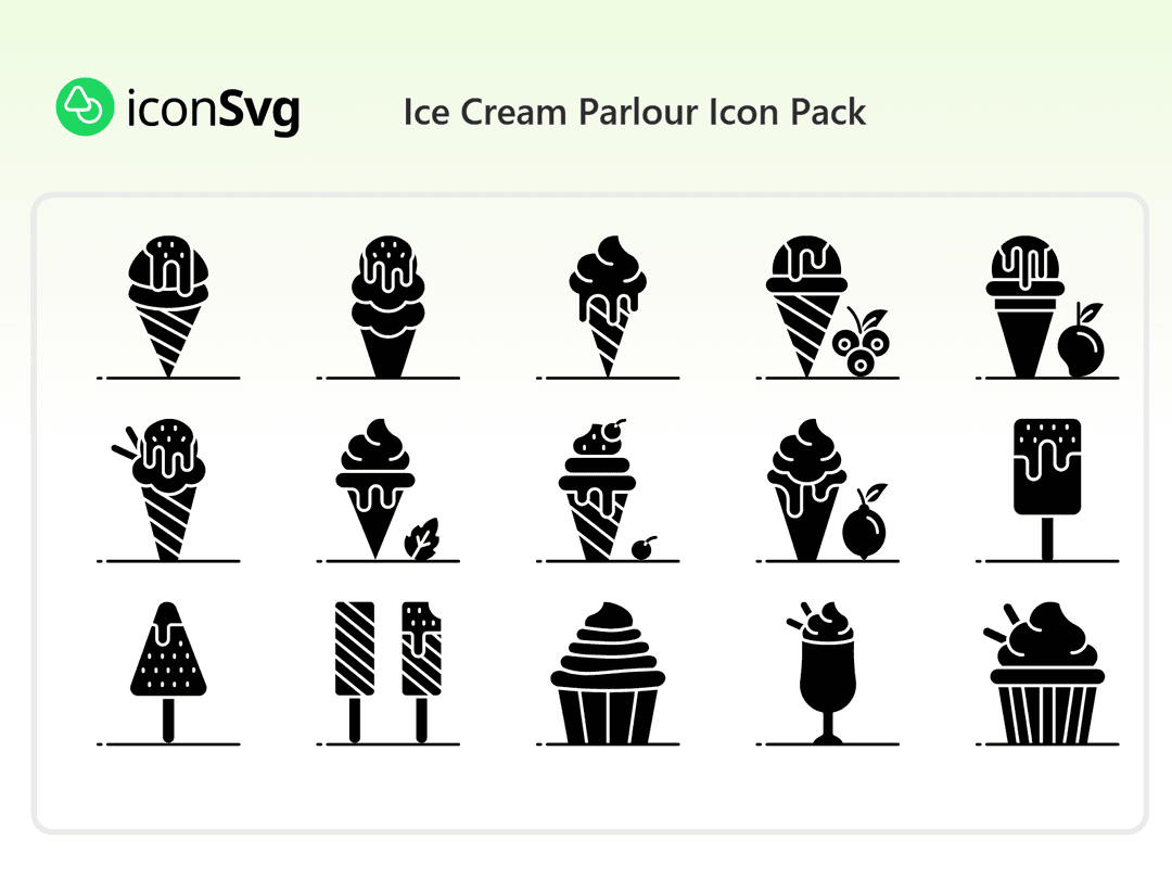 Eiscreme Parlour Symbol Paket