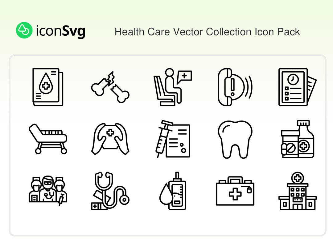 Health Care Vector Collection Icon Pack