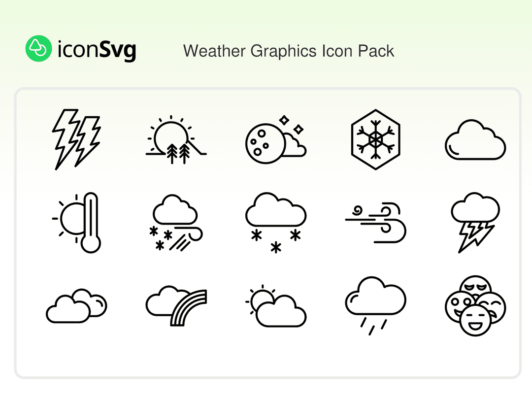 Weather Graphics Icon Pack