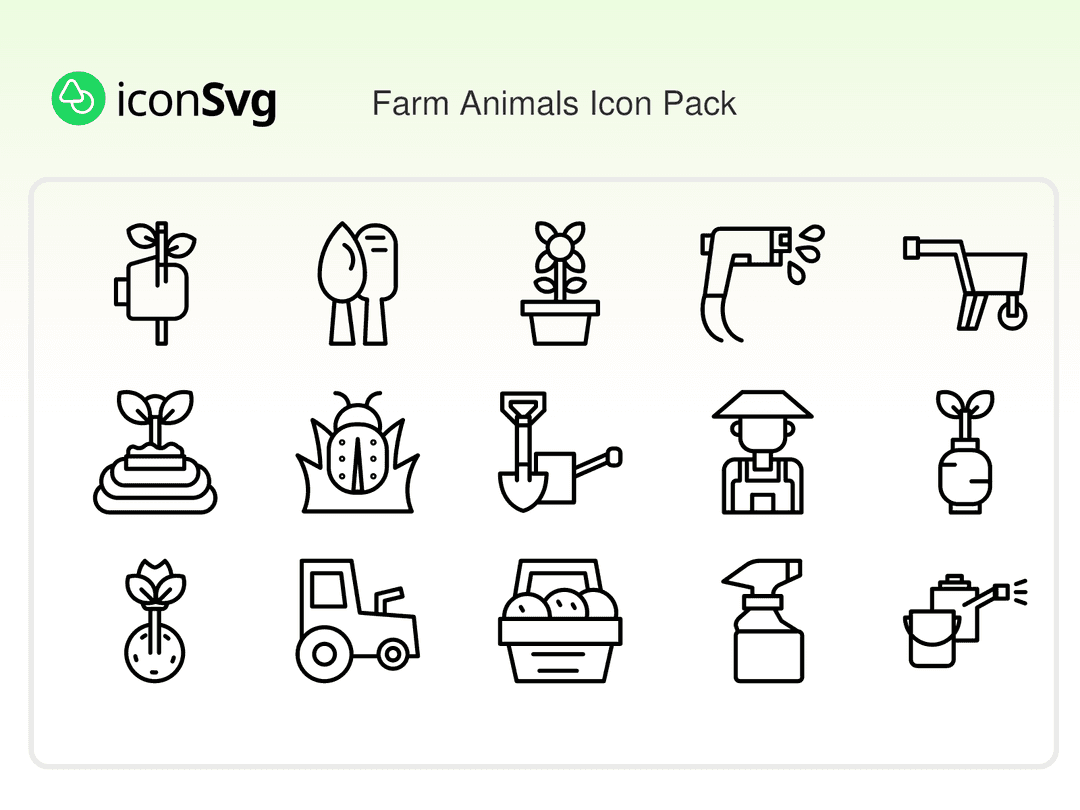 Фермерские животные Значок