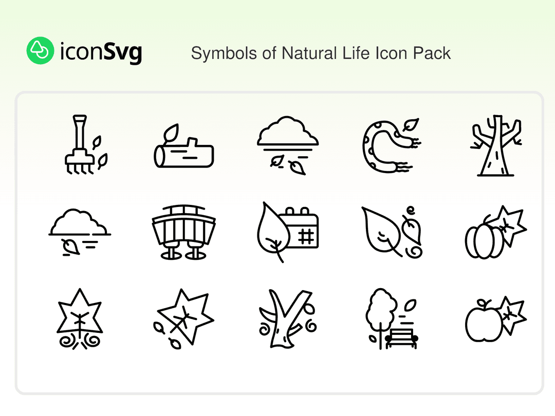 Symbole des natürlichen Lebens symbol