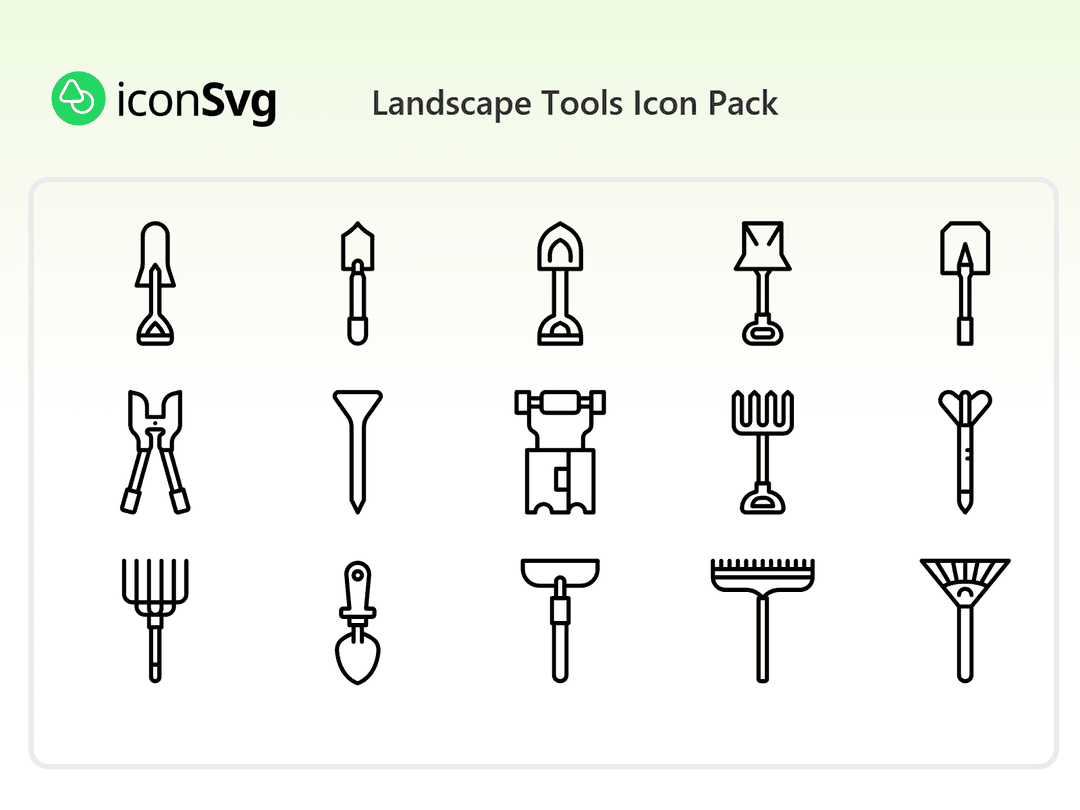 Landscape Tools Icon Pack