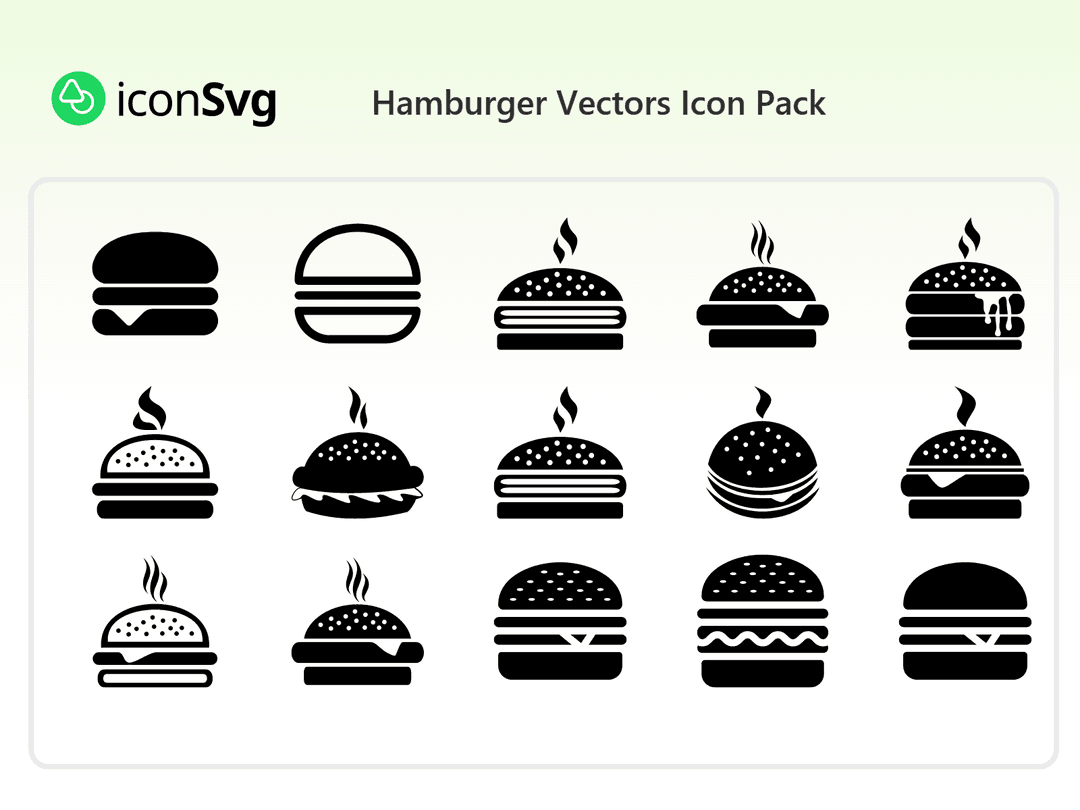 Hamburger Vectors Icon Pack