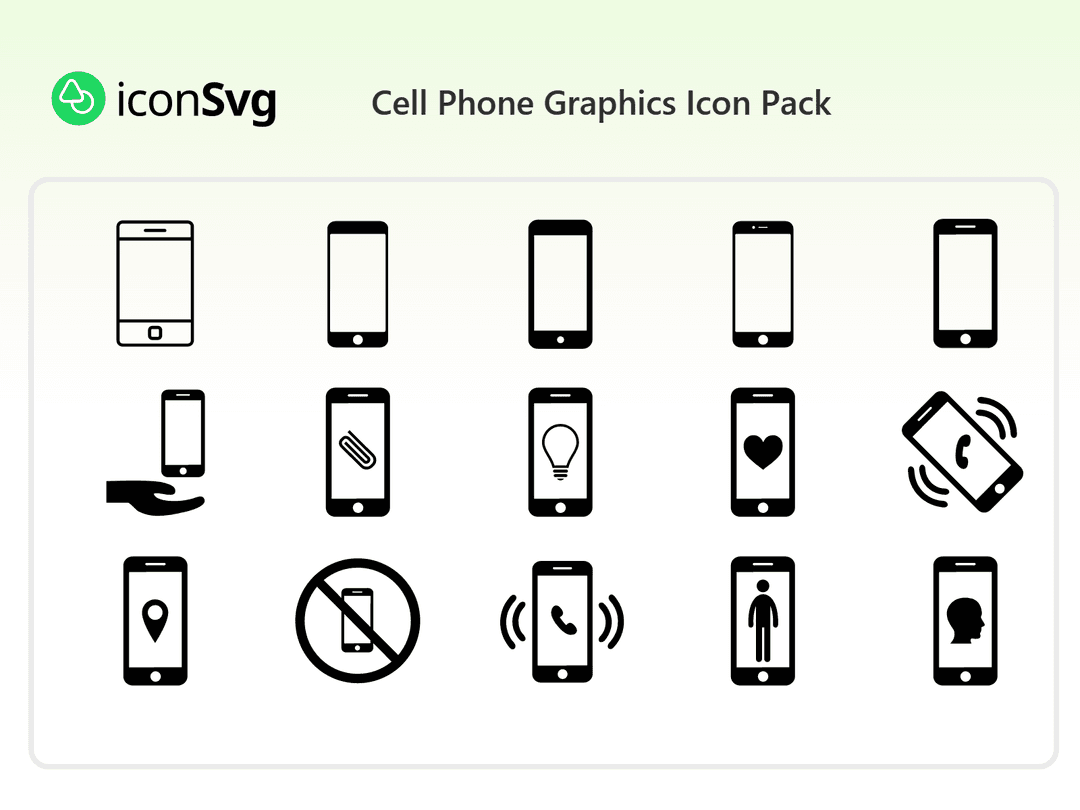 Cell Phone Graphics Icon Pack