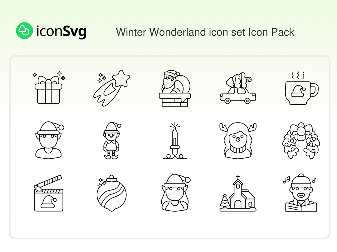 Winter Wonderland icon set Icon Pack
