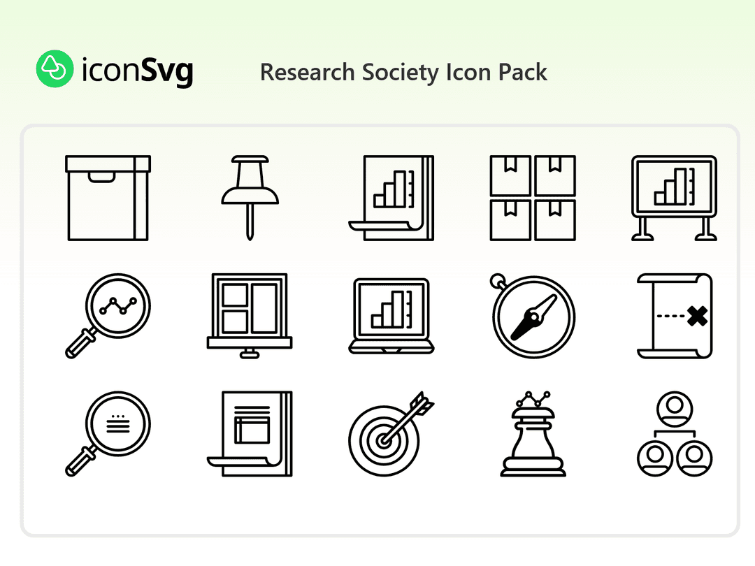 Research Society Icon Pack
